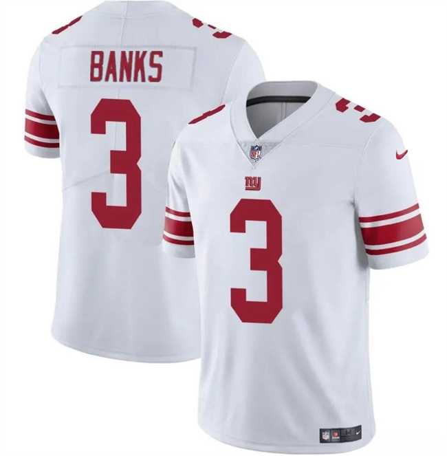 Men & Women & Youth New York Giants #3 Deonte Banks White Vapor Untouchable Limited Football Stitched Jersey